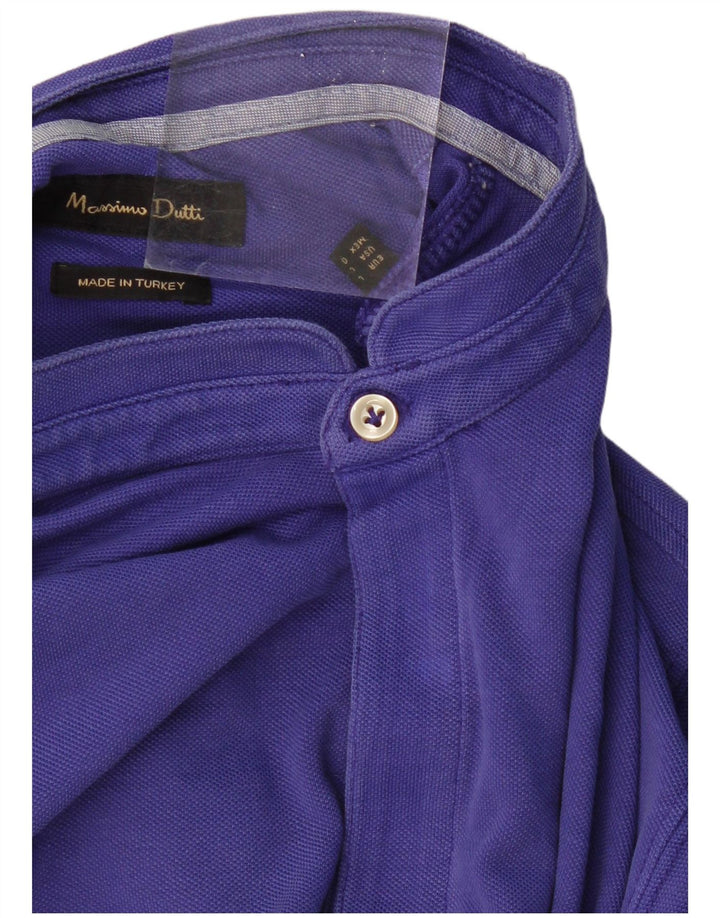 Tricou polo pentru bărbați MASSIMO DUTTI Mov mare