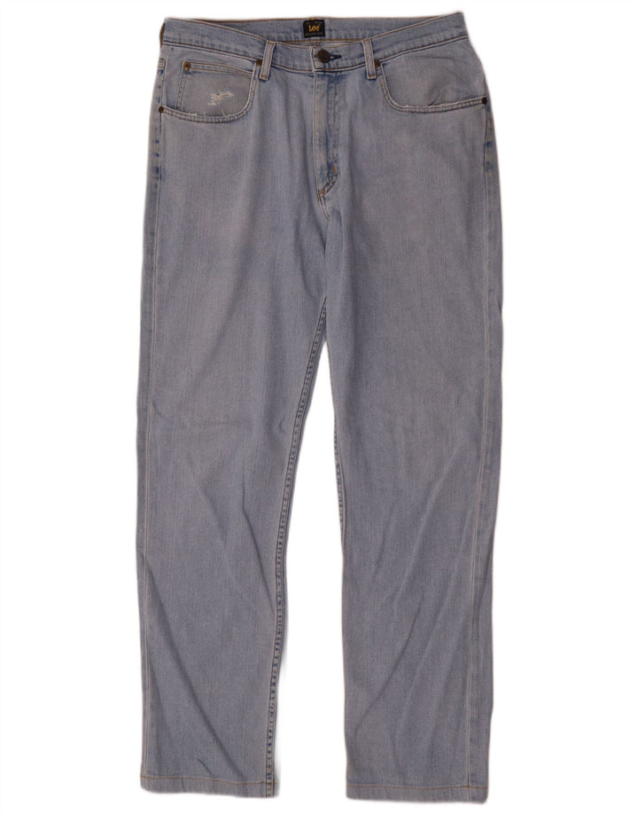 Blugi Lee Brooklyn Straight pentru bărbați W33 L32 Bumbac albastru