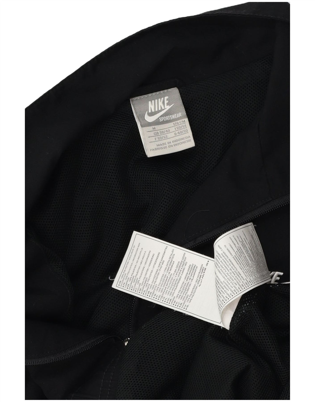 Jachetă de trening pentru bărbați Nike UK 38/40 Poliester mediu negru