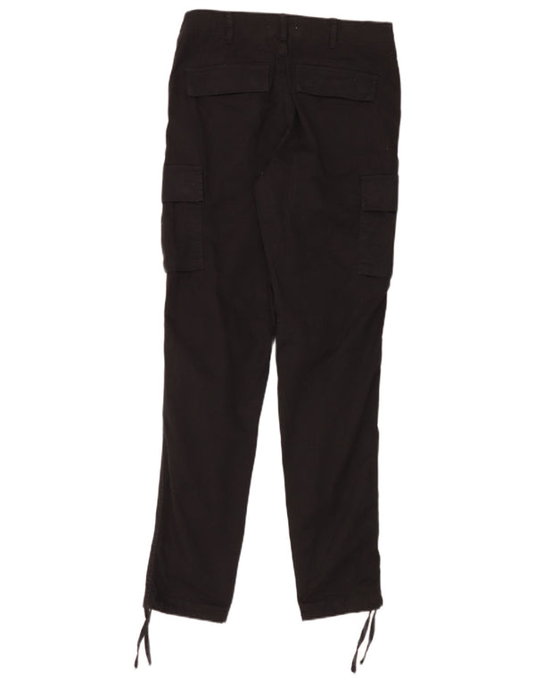 Pantaloni cargo slim pentru bărbați Jack & Jones W28 L32 bumbac negru