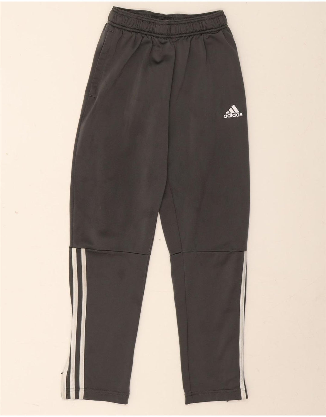 Pantaloni de trening Adidas baieti 11-12 ani poliester gri