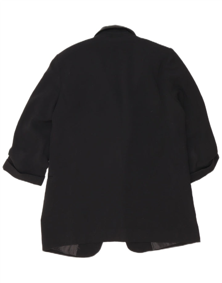Jachetă pentru femei Zara cu mâneci 3/4 deschise, UK 14 Medium Negru