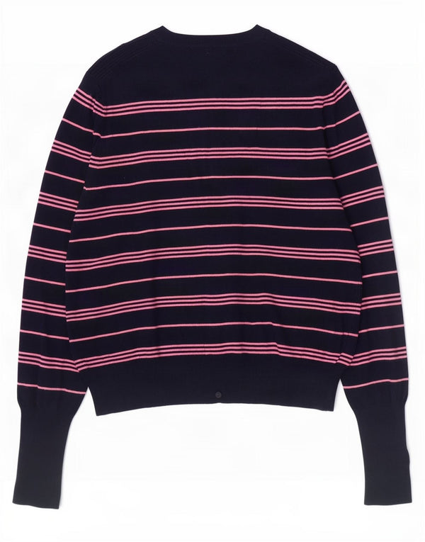 Pulover pentru femei Marks & Spencer Crop Cardigan UK 12 Medium Bleumarin cu dungi