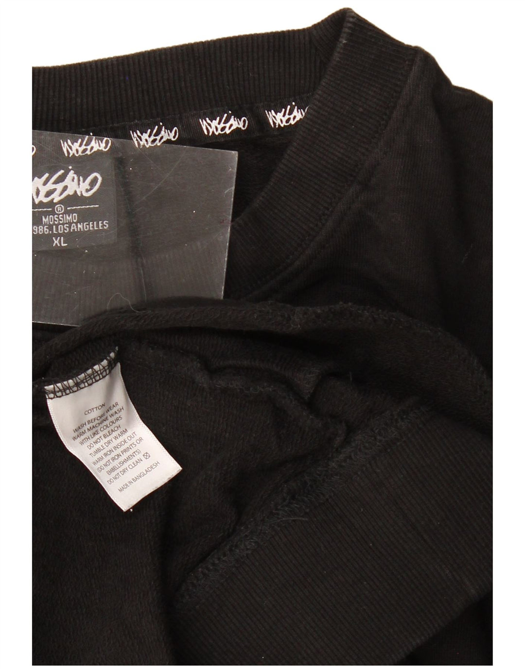 MOSSIMO Hanorac grafic pentru bărbați Pulover XL bumbac negru