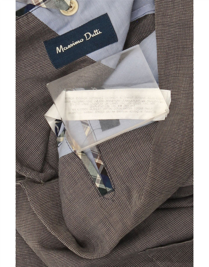 MASSIMO DUTTI Jachetă pentru bărbați cu 2 nasturi, UK 38, bumbac gri mediu