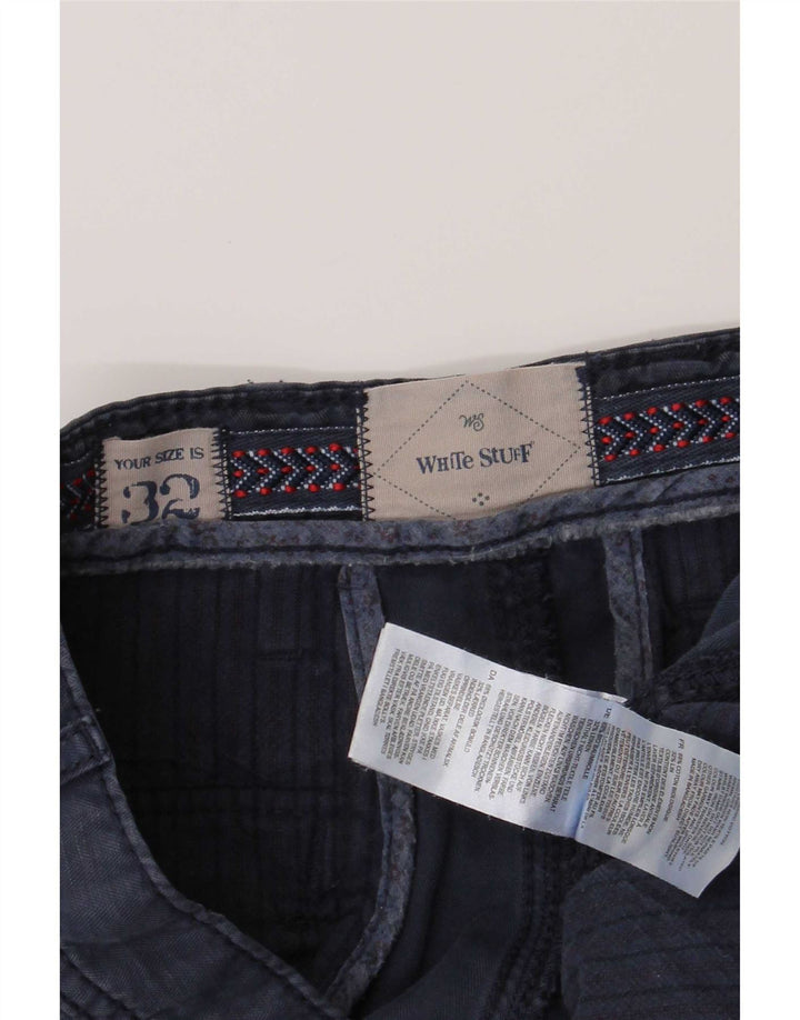 Pantaloni scurți cargo pentru bărbați White Stuff W32, bumbac mediu albastru bleumarin