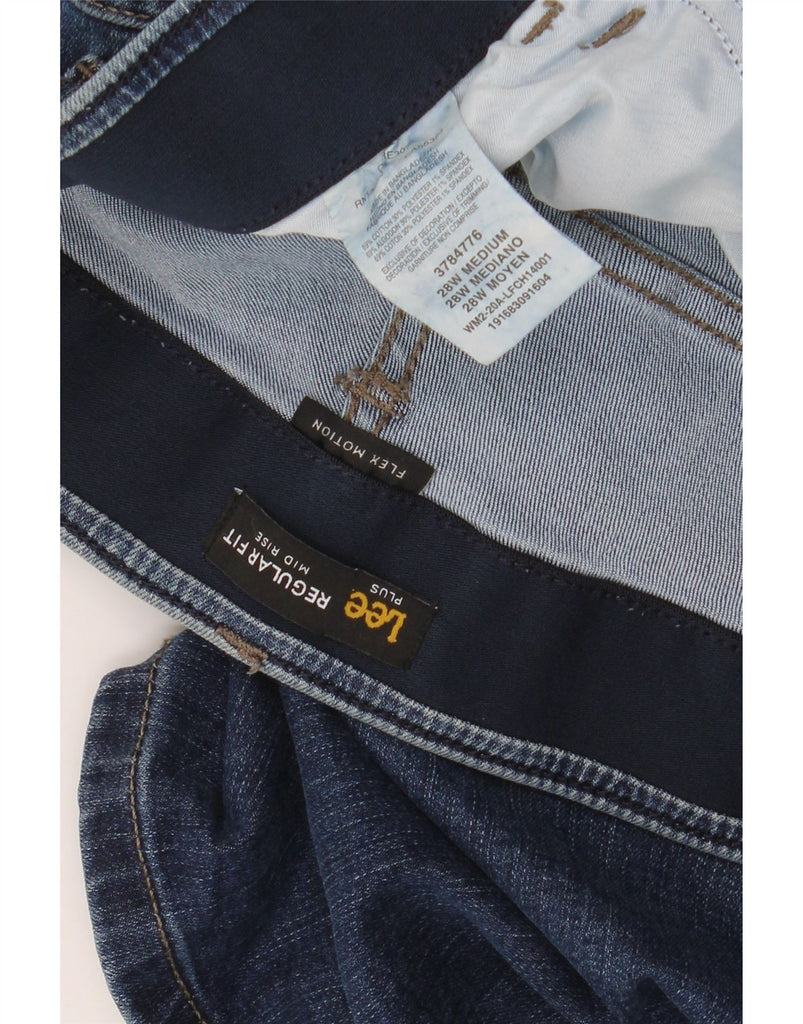 LEE Womens Mid Rise Regular Fit Denim Shorts W50 6XL Blue Cotton Vintage Lee and Second-Hand Lee from Messina Hembry 