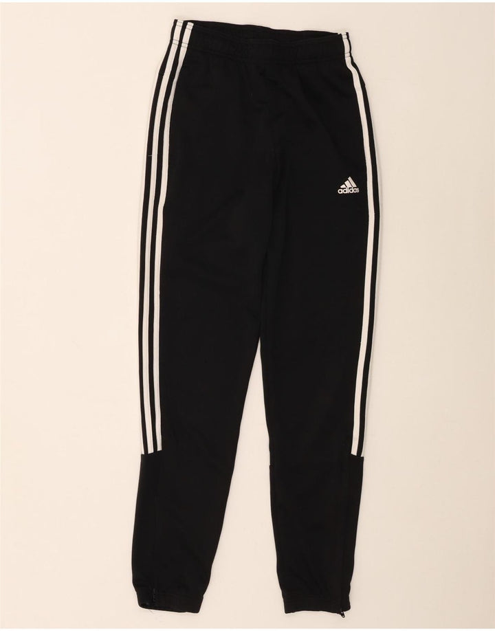 Pantaloni de trening Adidas pentru femei Joggeri UK 10 Poliester negru mic
