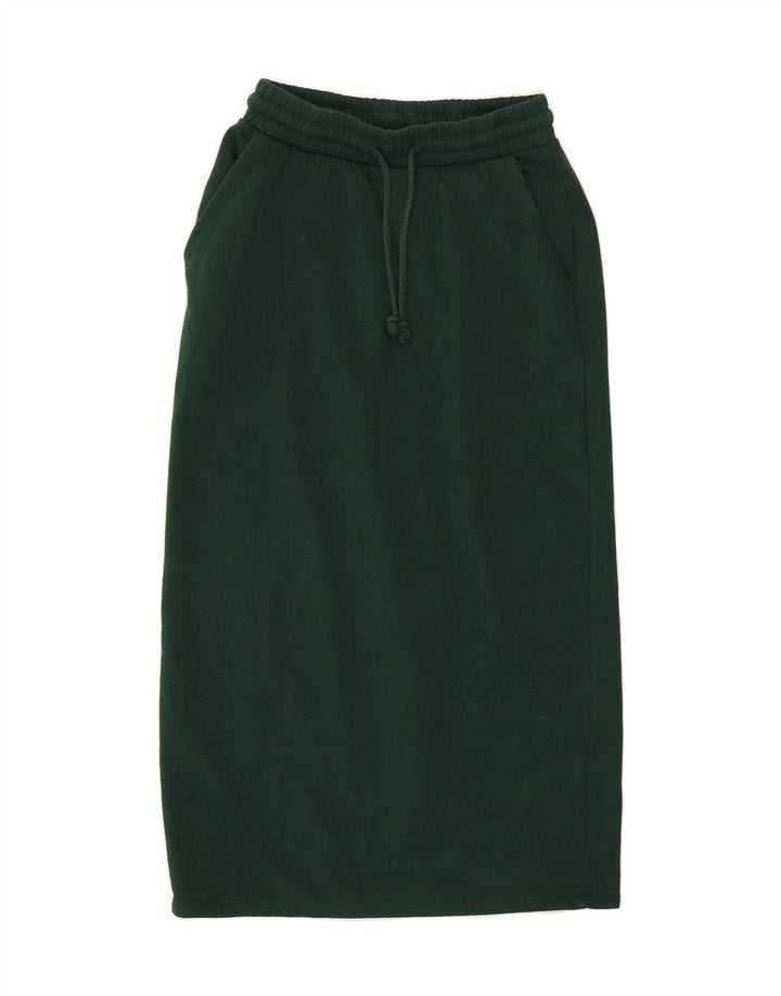 ZARA Womens Straight Skirt Medium W26  Green Cotton Vintage Zara and Second-Hand Zara from Messina Hembry 