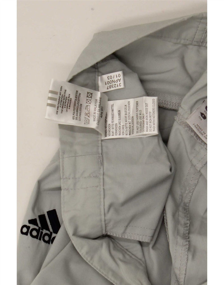 Pantaloni capri cu grafic pentru bărbați Adidas W40 L21 poliester gri
