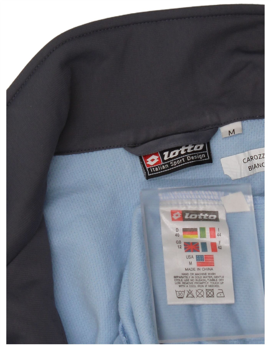 Jachetă de trening pentru femei Lotto UK 12 Medium Blue Colorblock Poliester