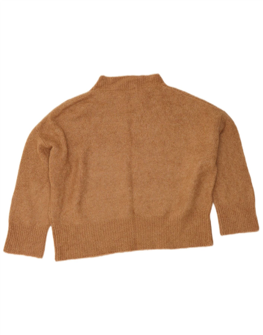 Pulover oversized cu gât țestoasă pentru femei Zara UK 10 Mic Bej