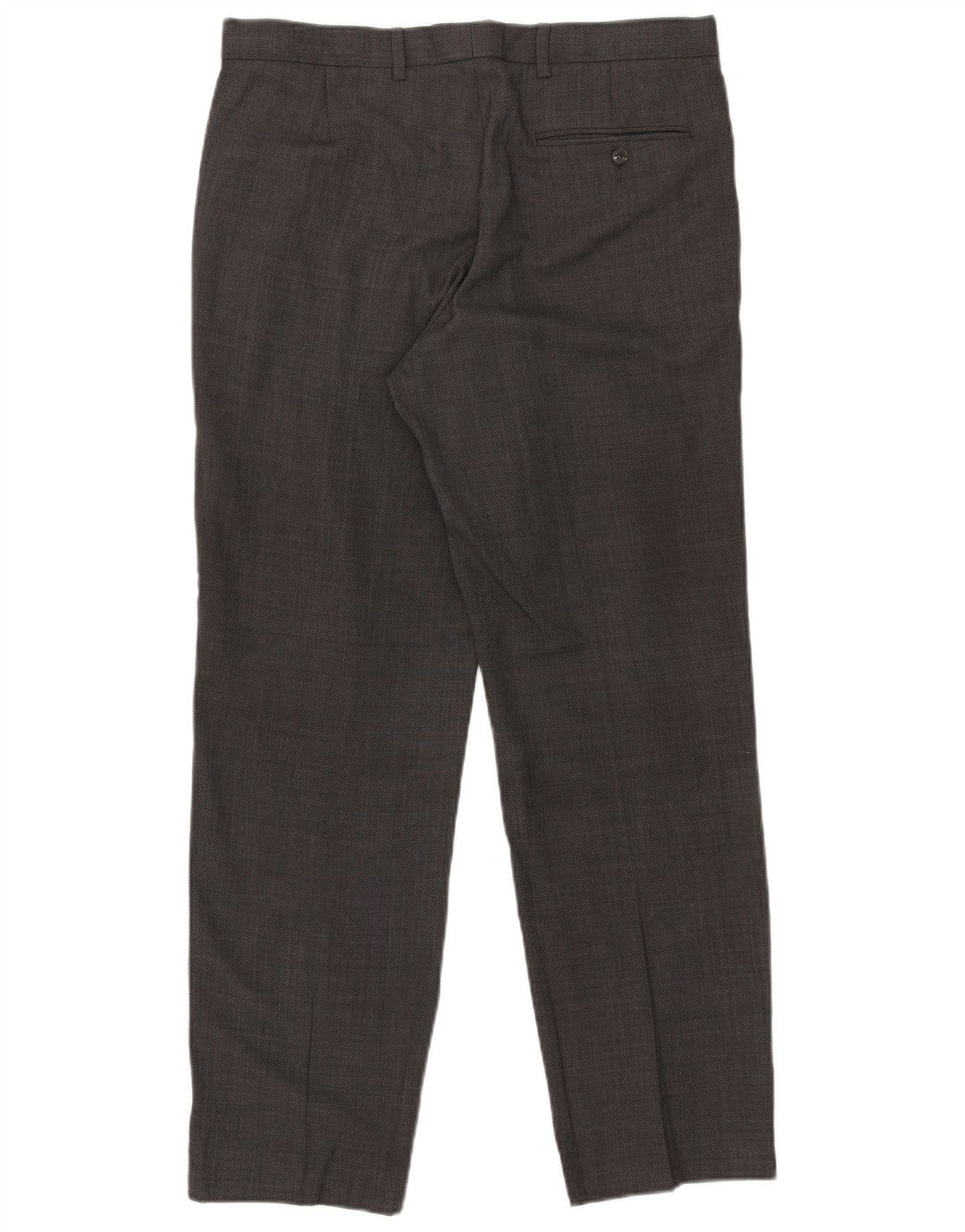 Pantaloni de costum pentru bărbați Marks & Spencer, cu tăiere obișnuită, L34 L31 Lână gri