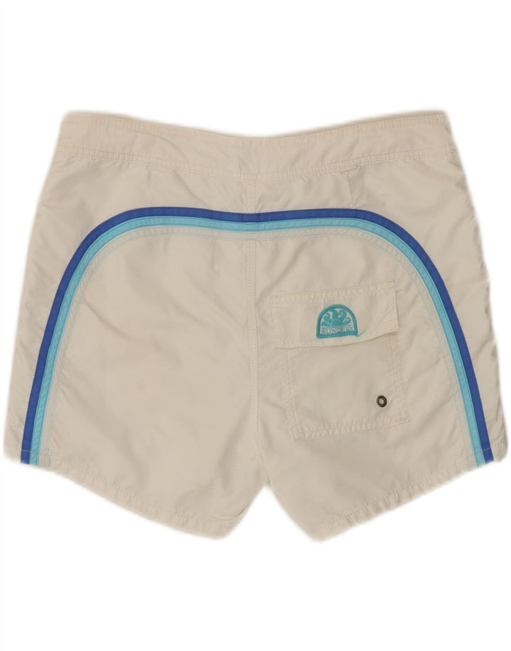 Sundek Pantaloni scurți de înot pentru bărbați, mari, albi