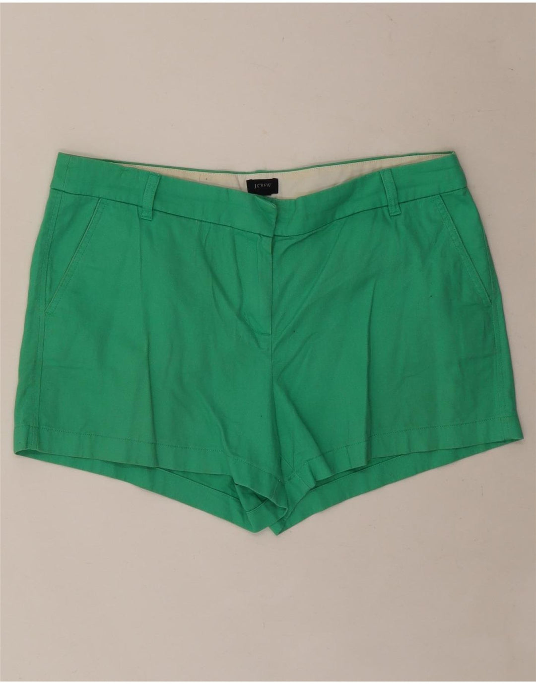 Pantaloni scurti chino pentru femei J. CREW US 14 XL W36 bumbac verde