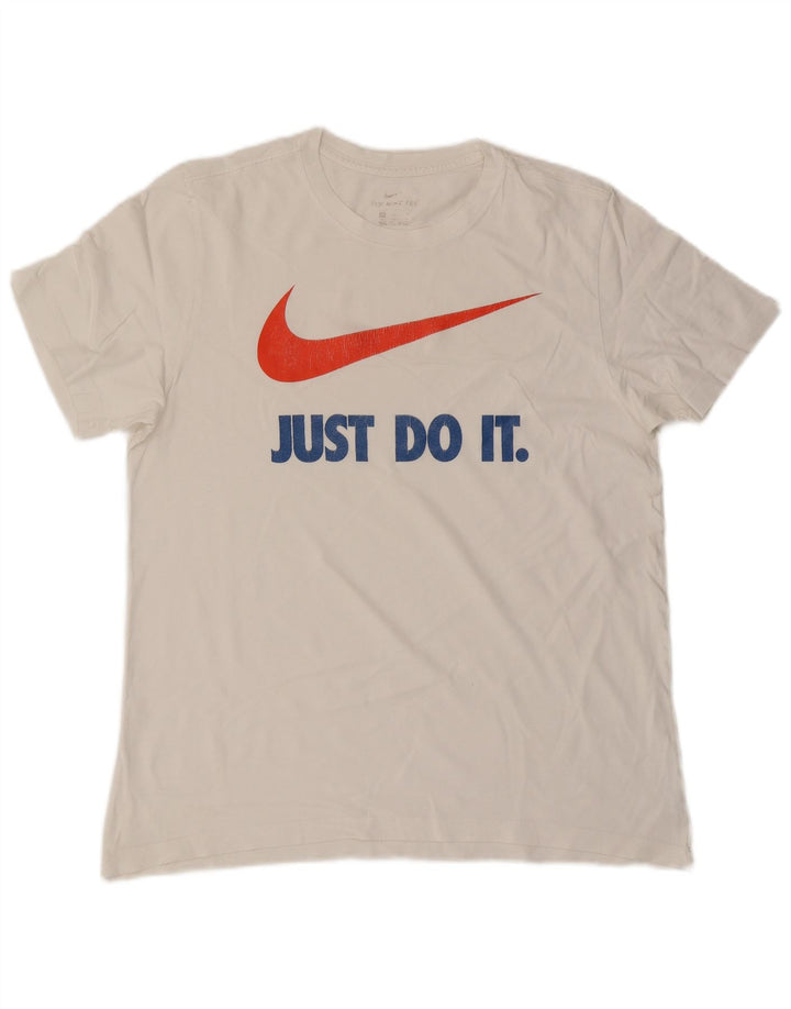 Tricou grafic Nike pentru bărbați Top mare din bumbac alb