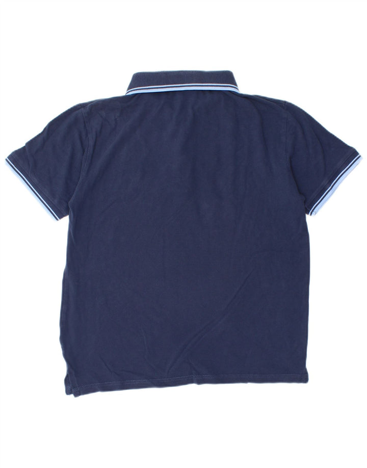 Tricou polo pentru bărbați Lotto, mediu bleumarin, în dungi