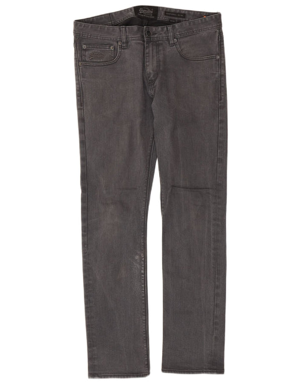 Blugi Superdry Corporal Slim pentru bărbați W33 L32 bumbac gri