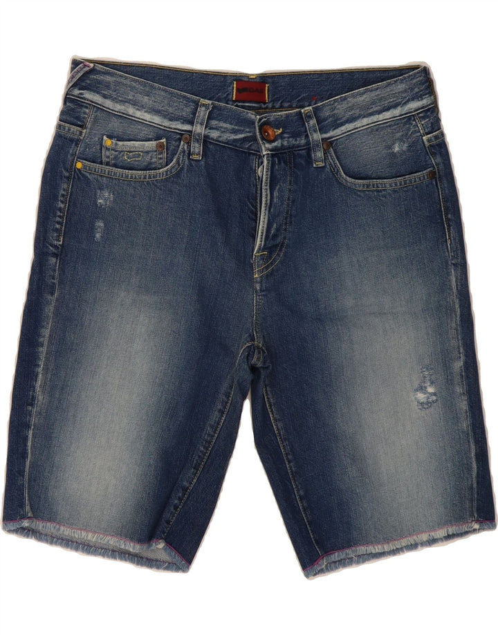 GAS Womens Denim Shorts W28 Medium Navy Blue Cotton Vintage Gas and Second-Hand Gas from Messina Hembry 