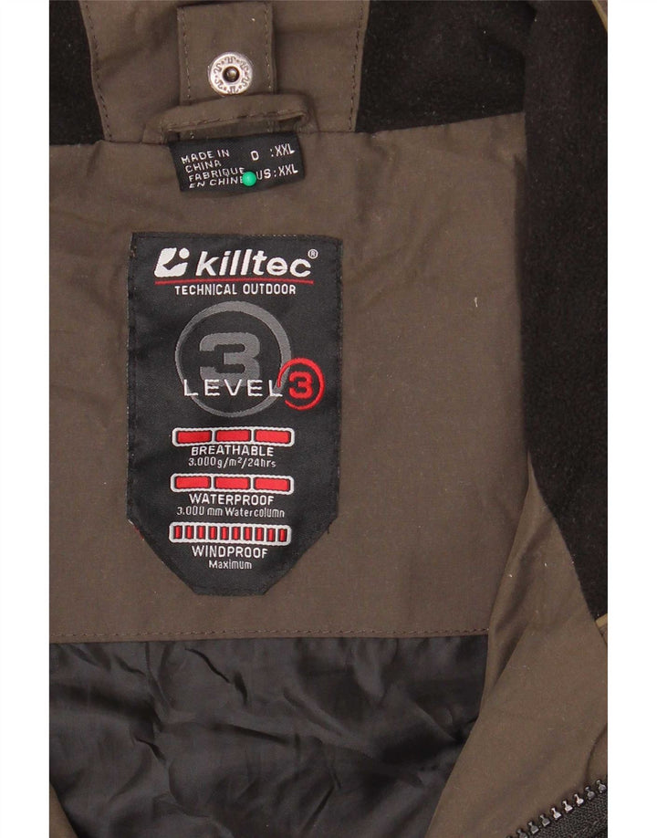 Jachetă de vânt pentru bărbați Killtec UK 44 2XL Kaki Poliester color bloc