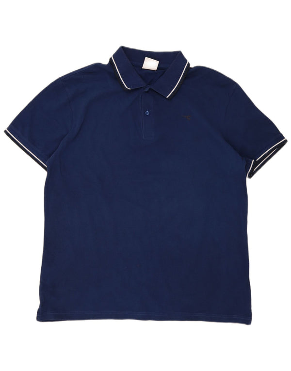Tricou polo pentru bărbați Diadora 2XL, bumbac bleumarin