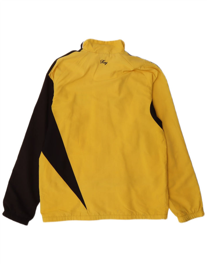 Jachetă de trening pentru bărbați ADIDAS UK 38/40 Medium Yellow Colorblock