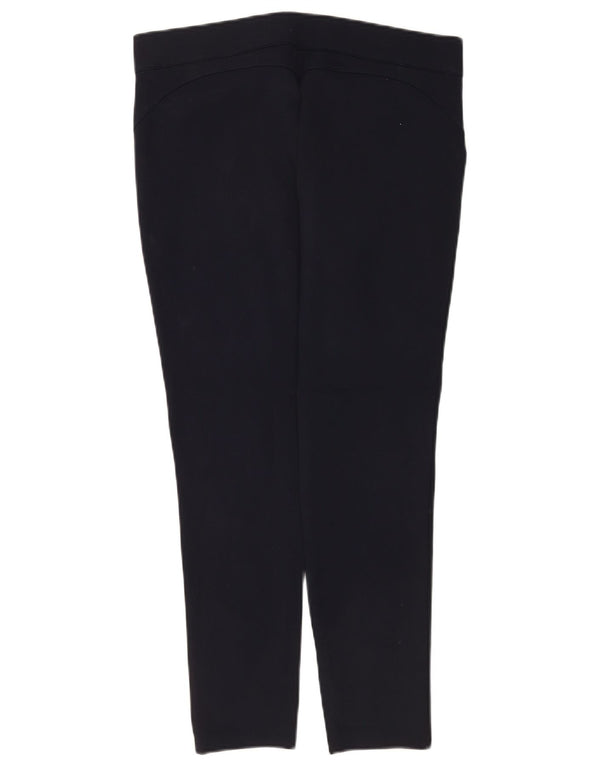 Pantaloni casual slim pentru femei Zara 2XL L34 L26 Viscoză neagră