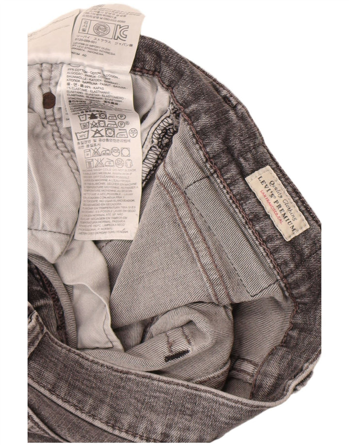 Blugi slim pentru bărbați Levi's W32 L32 bumbac gri