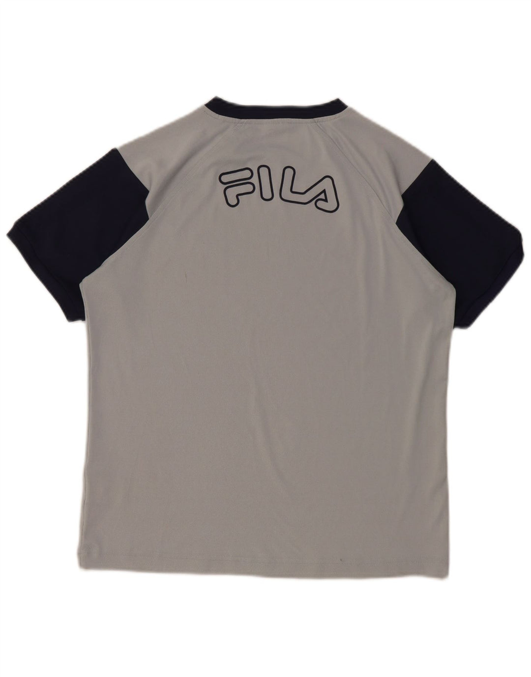 Tricou grafic FILA pentru băieți Top 11-12 ani Gri mediu Colorblock