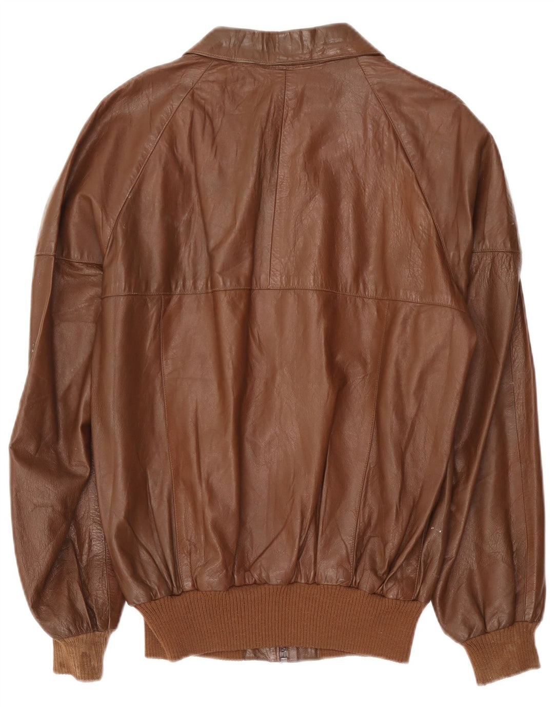 Jachetă de piele vintage pentru bărbați UK 38 maro mediu