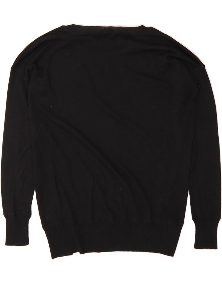 FRENCH CONNECTION Womens Crew Neck Jumper Sweater UK 10 Small Black Vintage French Connection and Second-Hand French Connection from Messina Hembry 
