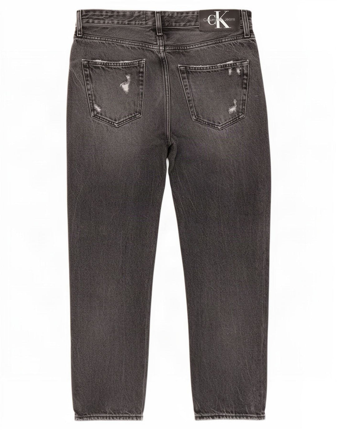 Blugi slim pentru bărbați Calvin Klein Distressed W31 L27 gri