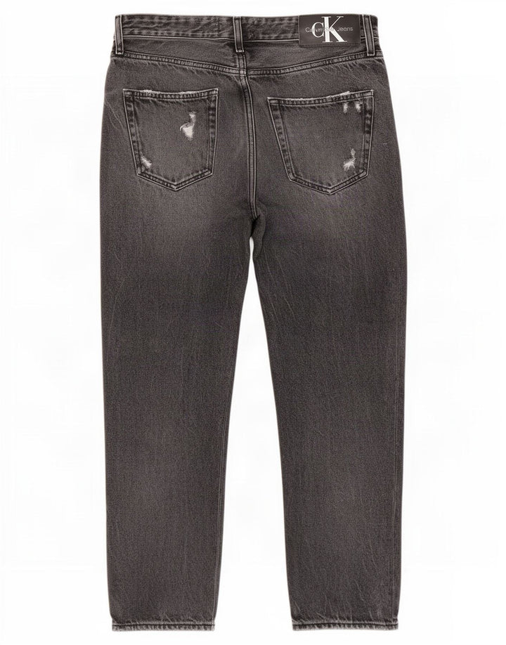 Blugi slim pentru bărbați Calvin Klein Distressed W31 L27 gri