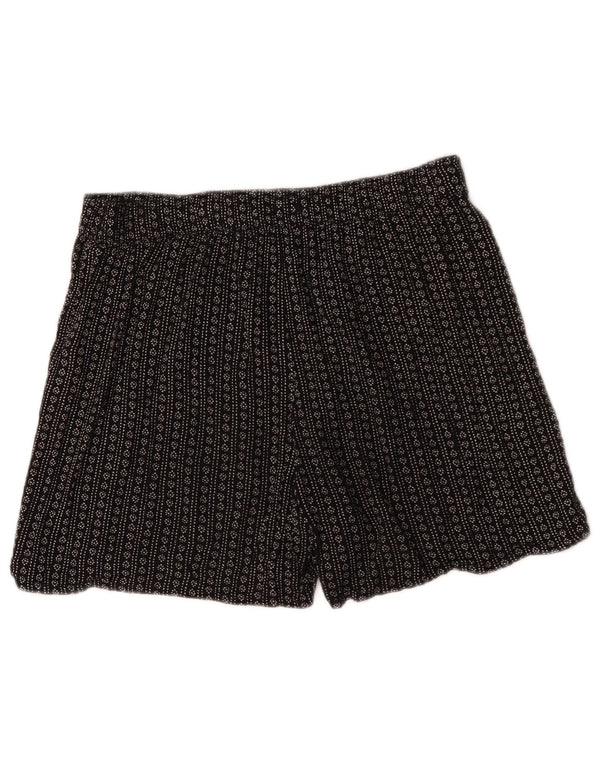 Marks & Spencer Pantaloni scurți pentru femei cu model abstract UK 12 Medium W34 Negru