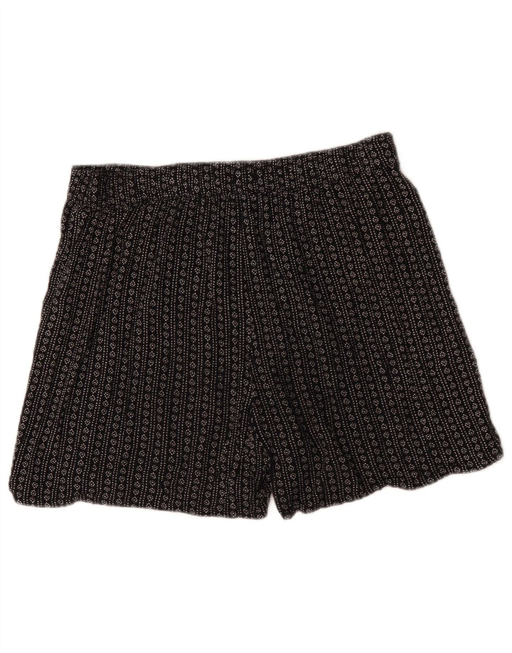 Marks & Spencer Pantaloni scurți pentru femei cu model abstract UK 12 Medium W34 Negru