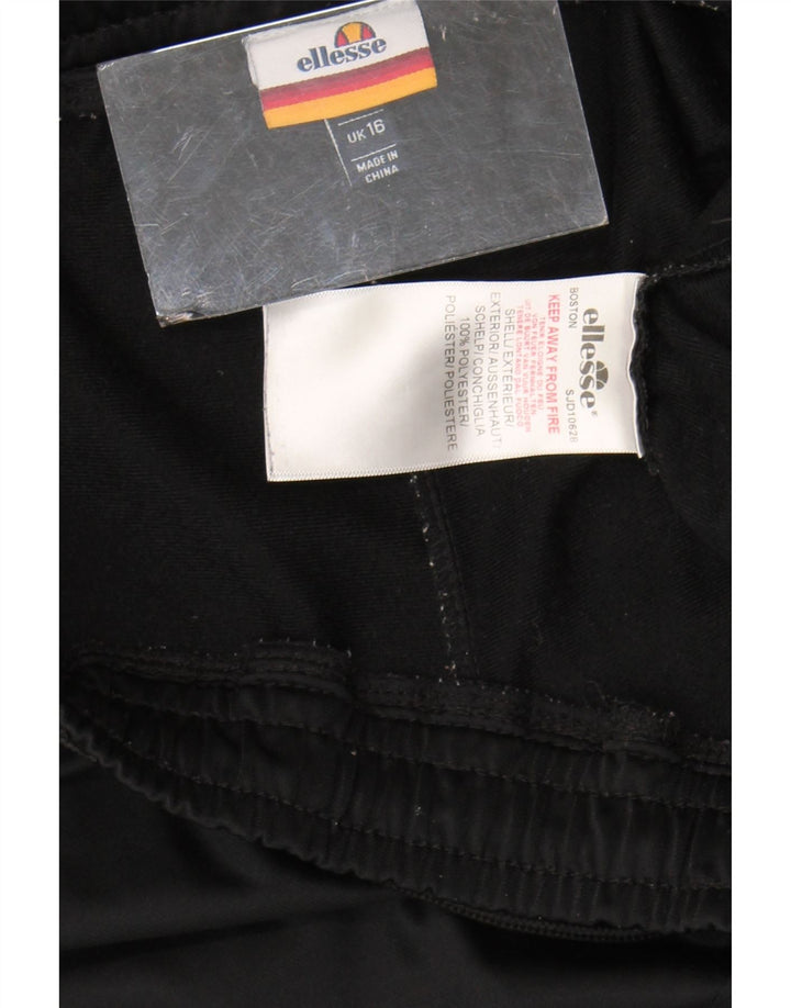Pantaloni scurti sport Ellesse pentru femei UK 16, mari, negru, poliester