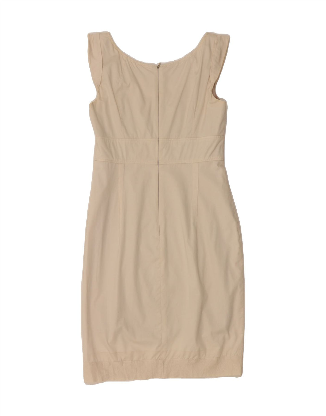 MAX & CO. Womens Sleeveless Bodycon Dress UK 8 Small Beige Vintage Max & Co. and Second-Hand Max & Co. from Messina Hembry 