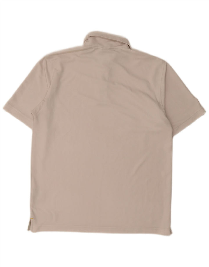 Tricou polo pentru bărbați Lotto Poliester alb mare