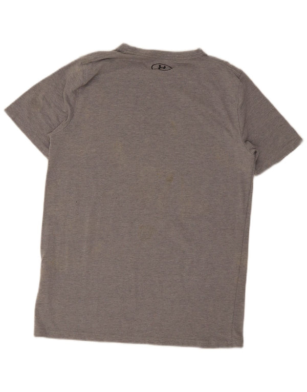 Tricou obișnuit pentru băieți Under Armour Top 13-14 ani XL bumbac gri