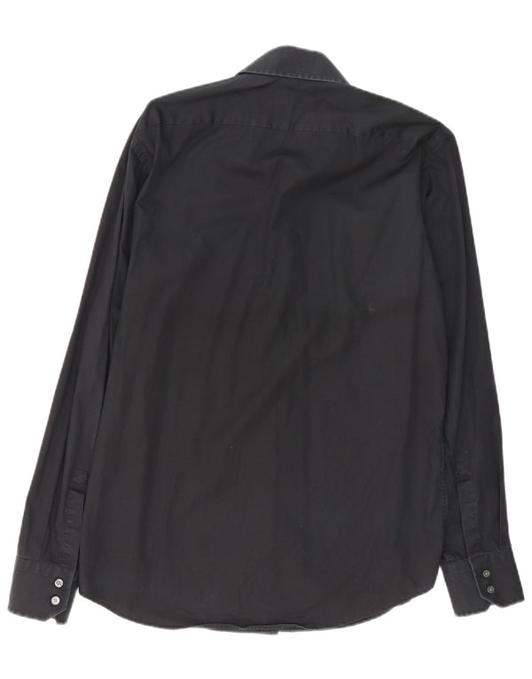 Cămașă pentru bărbați Hugo Boss Regular Fit Mărimea 39 15 1/2 Medium Negru