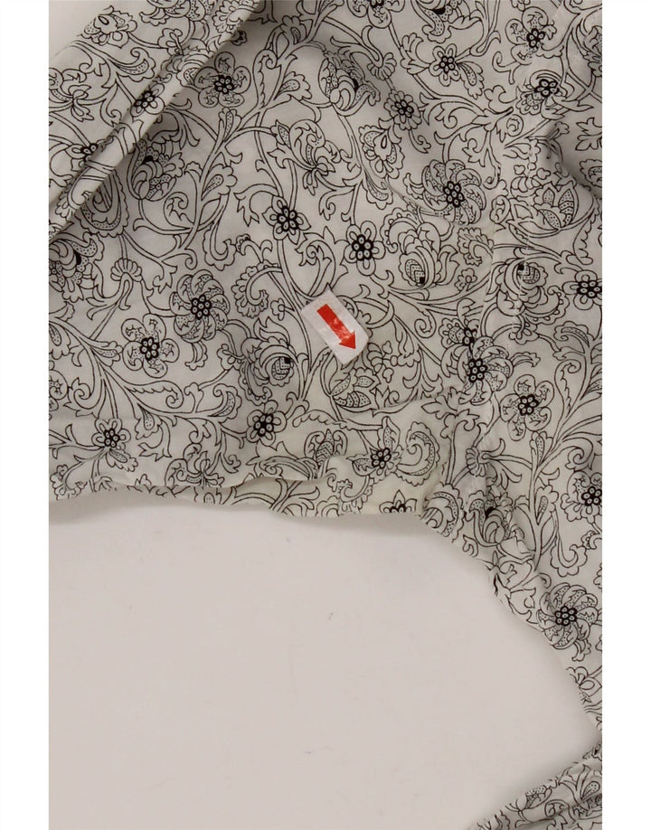 Cămașă pentru bărbați TED BAKER Mărimea 3 Bumbac Floral Alb Mediu