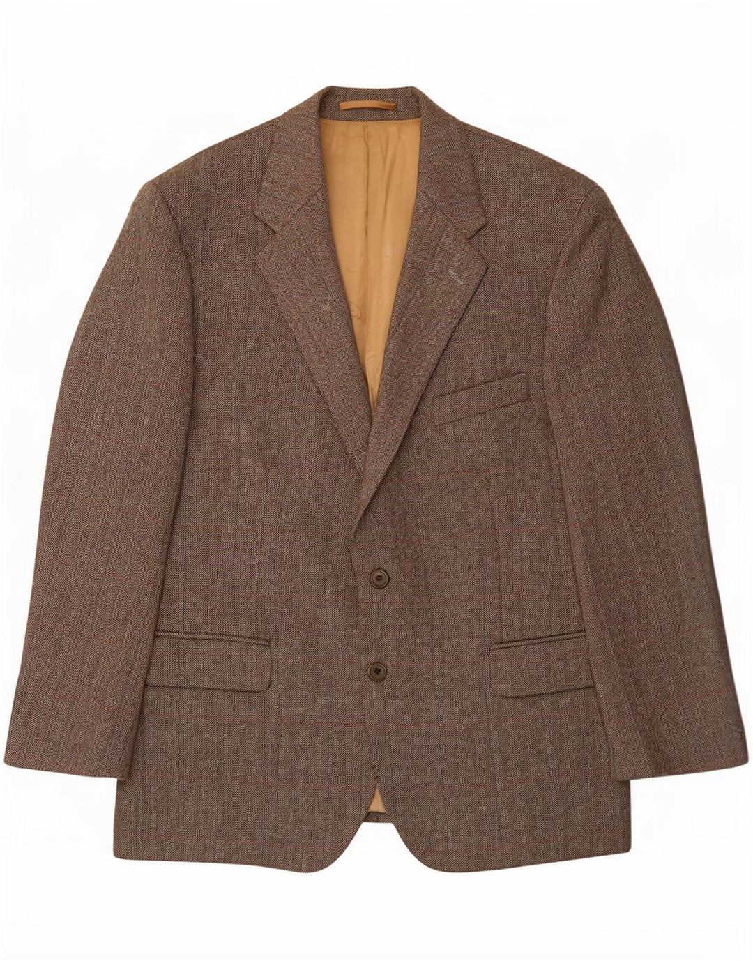 Blazer pentru bărbați Magee, cu 2 nasturi, UK 46 3XL, lână nouă, gri, în spină de pește