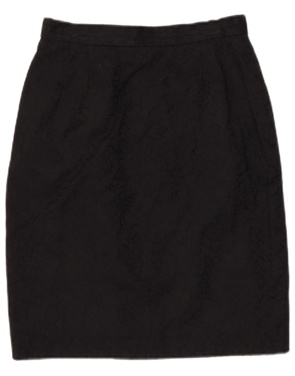 Fusta Creion Femei Nazareno Gabrielli IT 44 Medium W28 Bumbac Floral Negru