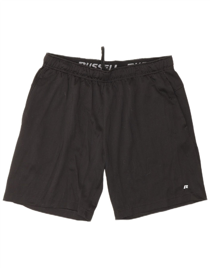 Pantaloni scurți sport Russell Athletic pentru bărbați, mari, negru, poliester