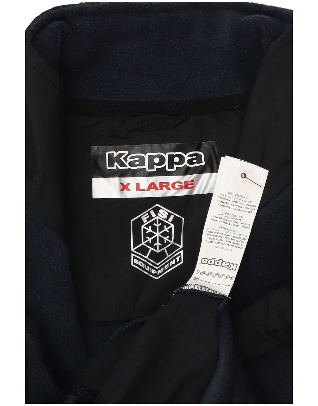 Jachetă fleece pentru bărbați Kappa UK 42 XL bleumarin poliester color bloc