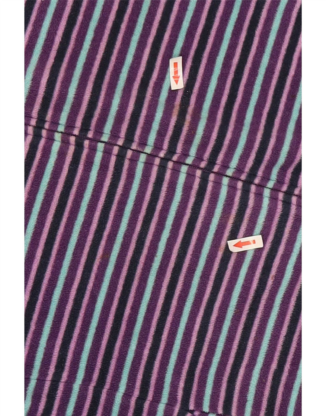Jachetă fleece pentru femei Marks & Spencer UK 22 2XL Poliester cu dungi violet