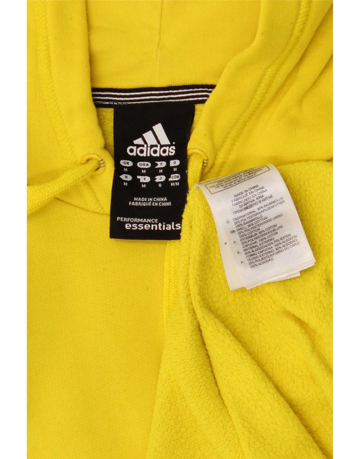 Pulover pentru bărbați Adidas Graphic Hoodie, poliester galben mediu