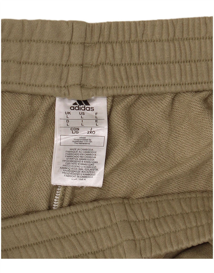 Pantaloni scurți sport adidas pentru bărbați, bumbac kaki mari