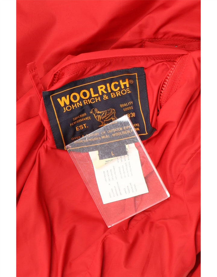 WOOLRICH Bomber reversibil pentru bărbați, UK 40, mare, roșu, nailon