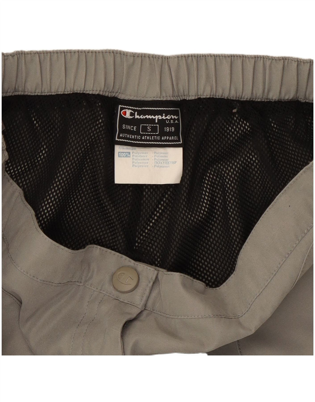 Pantaloni drepti casual pentru femei Champion Small W26 L30 Poliester gri